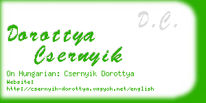 dorottya csernyik business card